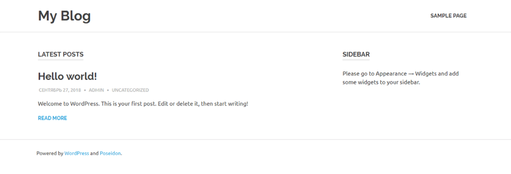 Сайт на WordPress